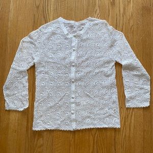 Vintage Crochet Cardigan (M)